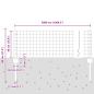Preview: Euro-Zaun Set von 3 Verzinkter Stahl 50 x 0,4 m Robust