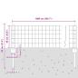 Preview: Gartenzaun Set 2 Teilig Verzinkter Stahl 10 x 0,4 m Langlebig