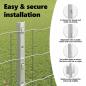 Preview: Gartenzaun Set Set aus 2 Verzinkter Stahl 10 x 1,2 m Langlebig