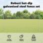 Preview: Gartenzaun-Set Set von 2 Verzinkter Stahl 10 x 1,4 m Gartenzaun