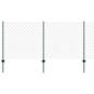 Preview: Gartenzaunset Set aus 2 Grün Verzinkter Stahl Standard Robust