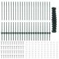 Preview: Gartenzaunset Set aus 2 Grün Verzinkter Stahl Standard Robust