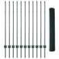 Preview: Metallgartenzaunset Set aus 2 Grün Metall 25 x 1,2 Meter