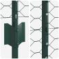 Preview: Gartenzaun-Set Set aus 2 Grün Metall, Kunststoff 25 x 1,5 m