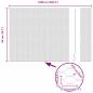 Preview: Gartenzaun-Set Set aus 2 Grau Stahlnetz 25 x 0,5 m Zaun Tragbar