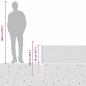 Preview: Gartenzaun-Set Set aus 2 Grau Stahlnetz 25 x 0,5 m Zaun Tragbar