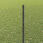 Preview: Gartenzaun-Set Set aus 2 Grau Stahl 1,5 m breit, 25 m lang