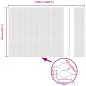 Preview: Gartenzaunset Set aus 2 Grau Pulverbeschichteter Stahl 25 x 1,5 m