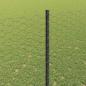 Preview: Gartenzaunset Set aus 2 Grau Pulverbeschichteter Stahl 25 x 1,5 m