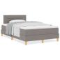 Preview: Boxspringbett mit Matratze Taupe 120x200 cm Stoff