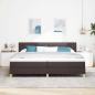 Preview: Boxspringbett mit Matratze Dunkelbraun 200x200 cm Stoff