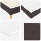 Preview: Boxspringbett mit Matratze Dunkelbraun 90x200 cm Stoff