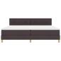 Preview: Boxspringbett mit Matratze Dunkelbraun 200x200 cm Stoff