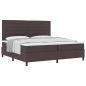 Preview: Boxspringbett mit Matratze Dunkelbraun 200x200 cm Stoff