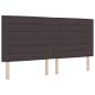 Preview: Boxspringbett mit Matratze Dunkelbraun 200x200 cm Stoff