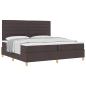 Preview: Boxspringbett mit Matratze Dunkelbraun 200x200 cm Stoff