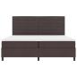 Preview: Boxspringbett mit Matratze & LED Dunkelbraun 200x200 cm Stoff
