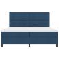 Preview: ARDEBO.de - Boxspringbett mit Matratze & LED Blau 200x200 cm Stoff