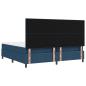 Preview: Boxspringbett mit Matratze & LED Blau 200x200 cm Stoff