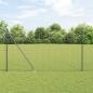Preview: ARDEBO.de - Zaunpfosten Set 14 Teile Grau Metall