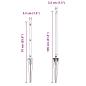 Preview: Zaunpfosten Set 13er Set Silber Galvanisierter Stahl