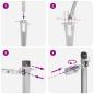 Preview: Zaunpfosten Set 13er Set Silber Galvanisierter Stahl