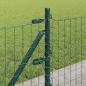 Preview: Zaunpfosten Set 13 Teile Grün Metall, Beton 3,2 x 3,2 x 50 cm