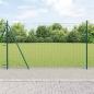 Preview: ARDEBO.de - Zaunpfosten Set 26 Teile Grün Metall 3,2 x 3,2 x 83,5 cm