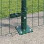 Preview: Zaunpfosten Set 26 Teile Grün Metall 3,2 x 3,2 x 83,5 cm
