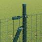 Preview: Zaunpfosten Set Set mit 14 Grün Pulverbeschichteter Stahl