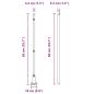 Preview: Zaunpfosten Set 13 Teile Grau Beton 3,2 x 3,2 x 50 cm Langlebig