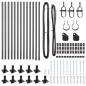 Preview: Zaunpfosten Set 13 Teile Grau Beton 3,2 x 3,2 x 50 cm Langlebig