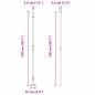 Preview: Zaunpfosten Set 26 Teile Grau Beton 3,2 x 3,2 x 78,5 cm