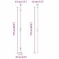 Preview: Zaunpfosten Set 26-teilig Grau Beton 3,2 x 3,2 x 88,5 cm