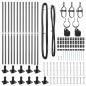 Preview: Zaunpfosten Set 26-teilig Grau Beton 3,2 x 3,2 x 88,5 cm