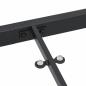 Preview: Gartentisch Schwarz 140 x 70 x 73 cm Metall