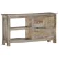 Preview: ARDEBO.de - TV-Schrank 100x30x55 cm Massivholz Mango