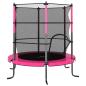 Preview: Trampolin mit Sicherheitsnetz Rund 140x160 cm Rosa