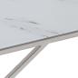 Preview: Couchtisch Silbern Edelstahl und Hartglas