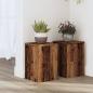 Preview: ARDEBO.de - Pflanzenständer 2 Stk. Altholz-Optik 20x20x30 cm Holzwerkstoff