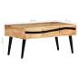 Preview: Couchtisch 88x50x42 cm Akazie Massivholz