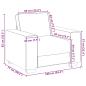Preview: 3-teiliges Sofa Set mit Kissen in braunem Stoff