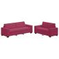 Preview: 2-teiliges Sofa Set mit Kissen in Magenta