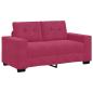 Preview: 2-teiliges Sofa Set mit Kissen in Magenta