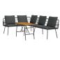 Preview: 2-teiliges Garten Sofa Set mit Kissen Schwarz Poly Rattan