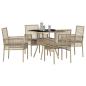 Preview: 5-teiliges Garten Essset Beige Poly Rattan