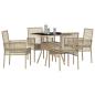 Preview: 5-teiliges Garten Essset Beige Poly Rattan