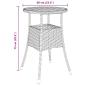 Preview: 3-teiliges Gartentischset Schwarz Poly-Rattan