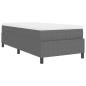 Preview: Boxspringbett mit Matratze Hellgrau 90x200 cm Cordstoff