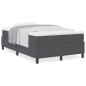 Preview: Boxspringbett mit Matratze Dunkelgrau 120x200 cm Cordstoff
